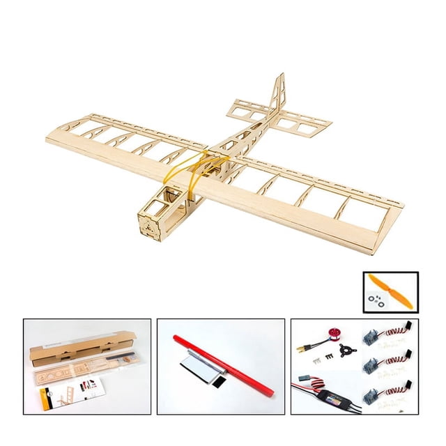 R03 STICK-06 AvióN 580 mm Envergadura Balsa Madera DIY AvióN EléCtrico RC Juguete VersióN Sin Ensamblar Conjunto Completo