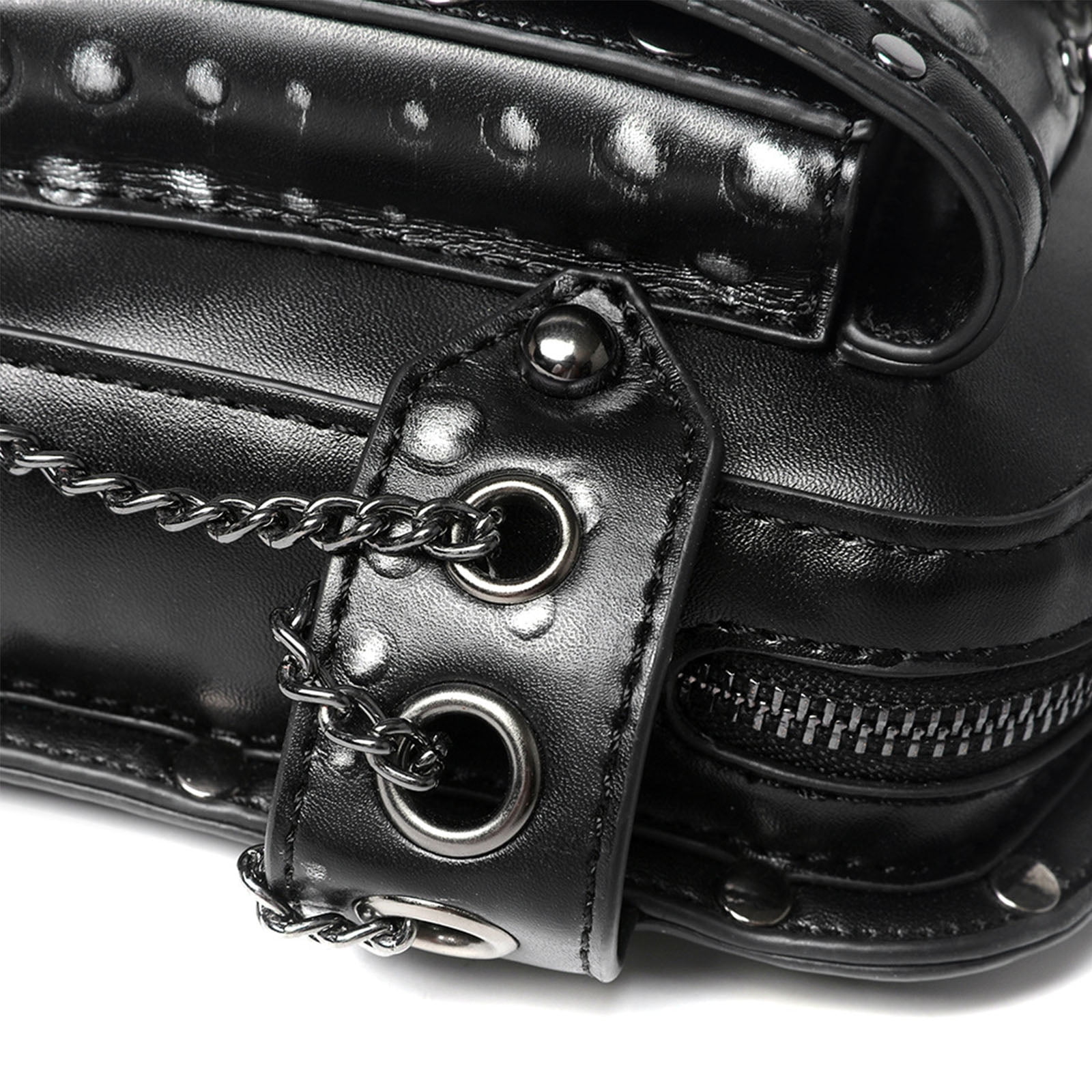 Yokua Steampunk Waist Bag Fanny Pack Fashion Gothic Leather Shoulder Crossbody Bags