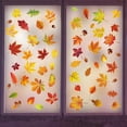 thumbnail image 2 of Nvzi Calcomanías para ventanas con hojas de arce | Decoración para exhibiciones de tiendas y fiestas | Adhesivos de pared para puertas y ventanas | Adhesivo estático, A, 2 of 4