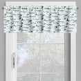 thumbnail image 4 of Ambesonne Fish Valance & Curtain, Watercolor Marine Animal, 55"x45", Teal, 4 of 6