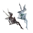 thumbnail image 1 of 2x Estatua de jardín al 15x6cm Césped Yard Fairy Sculpture Fountain Fountain Fountain Fairs Hadas Figurine Decoración Patio trasero P, 1 of 7