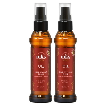 (Marrakesh) Mks Eco Oil Hair Styling Elixir Original 2oz (Pack of 2)