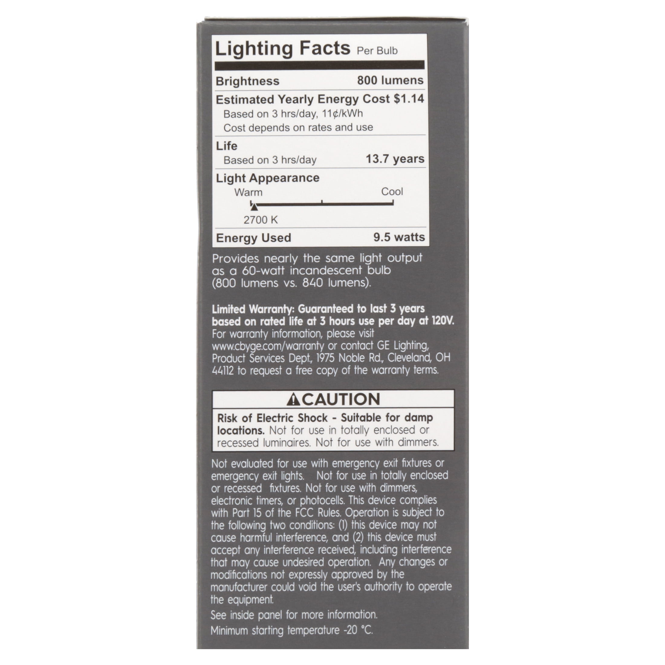 GE C by GE Smart A19 LED Light Bulb, 9.5-Watts (60W Equivalent), Tunable White, 1-Pack (Packaging May Vary)