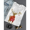 thumbnail image 3 of Cute Deer With Winter Sweater T-Shirt Women -Image by Shutterstock, Female XX-Large, 3 of 4