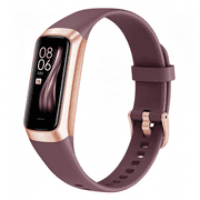 GJX Fitness Tracker with Step Counter/Calories/Stopwatch, Activity Tracker, Health Tracker with Heart Rate Monitor, Sleep Tracker,1.10''Amoled Touch Color Screen, Pedometer Watch for Women Men