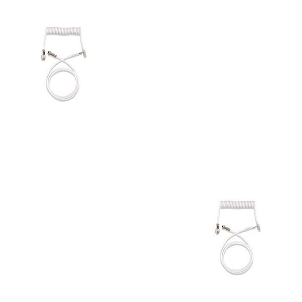Inteprter Cable de teclado mecánico Teclado de juego profesional Cables de conexión PC Tipo-c Cables de aviación USB Cable conector Blanco Blanco 2Conjunto