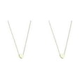 thumbnail image 1 of (2-Pack) Rinsvye 26 initial Heart Shape Dainty Pearl Necklace Alphabet Necklace for Women Diamond Heart Necklace Necklaces for Women A Z 26 Alphabet initial Gold Necklaces for Women Heart Necklace G, 1 of 8