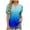 #02 Blue 【Mix, Match & Stock Up on Your Favorite Palette.】, variant on Women's V Neck Short Sleeve Tops Shirts Blouses Floral Print Loose Fit Tunic Casual Daily Wear Work Office Vacation Fashion Essential Gift for Women | Sopatenor,Black XL
