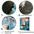 thumbnail image 3 of Designart "A Tranquil Dream Featuring A Turtle I" Animals Turtle Floater Framed Canvas Art Print, 3 of 5