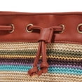thumbnail image 3 of TISHITA 1 Piece Women Fashion Soft Leather Drawstring Shoulder Bag Solid Bucket Bag Brown, 3 of 8