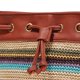thumbnail image 3 of Fashion Lady Bohemian Stripe Bucket Bag con bolsa de hombro inclinada Regalos para mujeres marrón, 3 of 9
