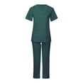thumbnail image 4 of Usmixi Womens Scrub Sets Womens 2 Piece Scrub Outfits Casual Short Sleeve Scrub Tops and Long Pants Sets Nurse's Uniform Lounge Set Working Sets with Pocket, 4 of 7