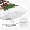 thumbnail image 5 of Daiia Vintage Buffalo Plaid Christmas Camper Bedding Waterproof Pillow Protector Zippered Queen – Bed Bug Proof Pillow Encasement-16"x24", 5 of 9
