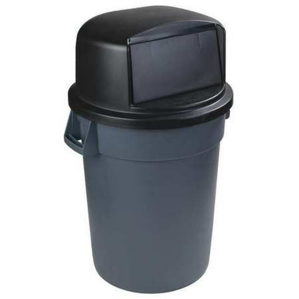 Carlisle 34103403 Round Trash Can Dome, Round Trash Can With Lid