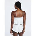 thumbnail image 4 of Joyspun Women's Bridal Lace Satin Cami and Shorts Set, 2-Piece, Sizes XS-XXXL, 4 of 6
