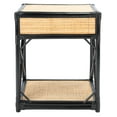 thumbnail image 6 of SAFAVIEH Bali Coastal 1 Drawer 1 Shelf Nightstand, Black/Natural, 6 of 14
