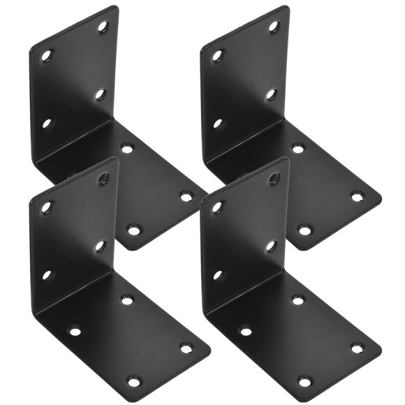 SWETRACE 4Ud Soportes De Negros Con Acabado Resistente A Óxido Para Uso En Madera