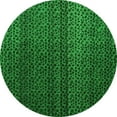thumbnail image 1 of Ahgly Company Indoor Round Abstract Green Modern Area Rugs, 6' Round, 1 of 4