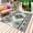 Sage Green, variant on Turquoise Gray Boho Outdoor Rug 4x6 Ft - Reversible Patio Rug Outdoor Camping Rugs, Southwestern Ethnic Geometric Washable Indoor Outdoor Area Rugs, Non-Slip Outdoor Carpet Runner for Deck/Porch