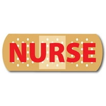 Magnet Me Up Nurse Band-Aid Vinyl Automotive Magnet Decal, 3x8 Inches