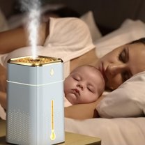 AZXY Humidifier for Room,Cool Mist Humidifiers for Bedroom Home Desk Baby Kids Car Plants,Vaporizers and Humidifiers with Night,Quiet Travel Portable Small Humidifier for Room Under $25.00