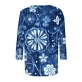 thumbnail image 5 of Costumes for Women Pop Dance Plus Size T Shirt Valentines Day 3/4 Sleeve Cool Floral, 5 of 5