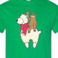 thumbnail image 4 of Inktastic Valentine Sloth and Llama in Scarf T-Shirt, 4 of 5