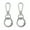 Silver, variant on Swivels Clasps Lanyard Snaps Hook with Key Rings,Key Chain Clip Hook Lobster Claw Clasps for Keychain Jewelry DIYS Craft