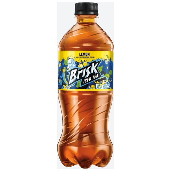Brisk Lemon Iced Tea 12oz-Enjoyful Refreshment in Every Sip
