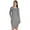 Light Gray, variant on Inkmeso Long Sleeve Midi Tshirt Dress With Pockets Plus Size High Low Baggy Jersey Dress