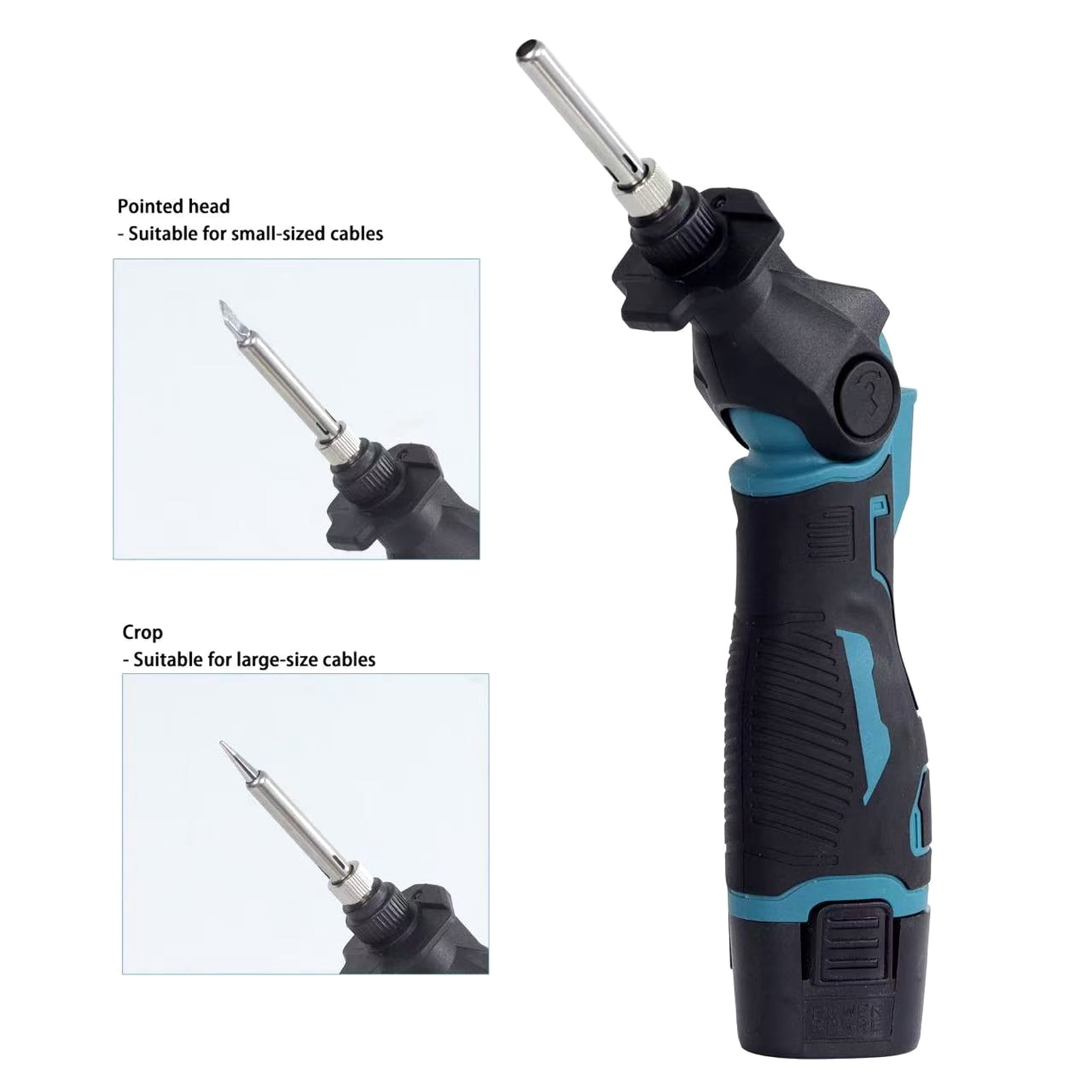 30W Portable Electric Soldering Iron 0-400 ℃ Temperature Electronic Repair Solder Rechargeable Soldering Iron