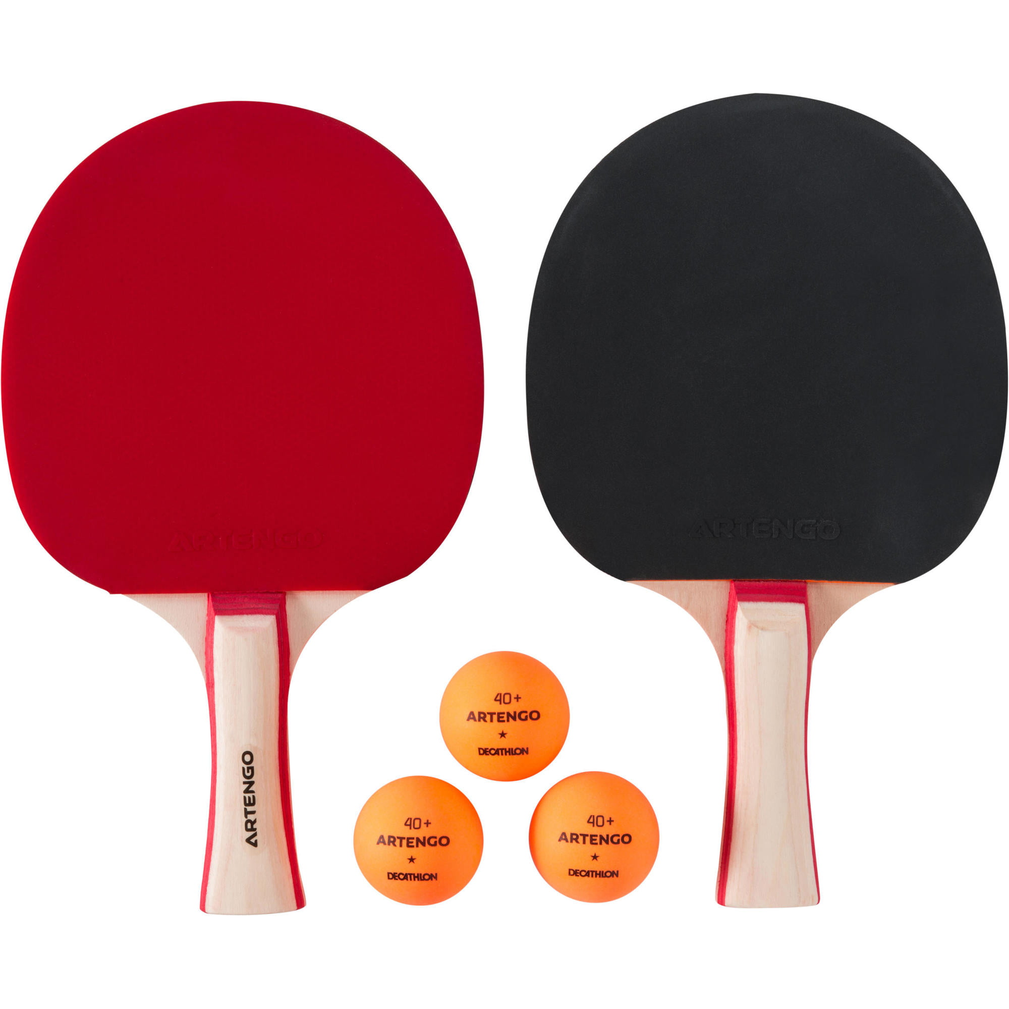 Eshan Table Tennis Set 2 Table Tennis Bats Raquets and 3 Ping Pong Balls Table Games for School Home Office Sports 