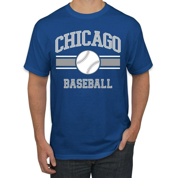 Wild Bobby City of Chicago CHI American Baseball Fantasy Fan Sports Men's T-Shirt, Royal, Small