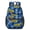 Football and Boot Blue Pattern, variant on Football and Boot Blue Pattern 17" Waterproof Oxford School Backpacks for Teens, S-Shape Padded Straps, for School, Travel, Hiking, Camping