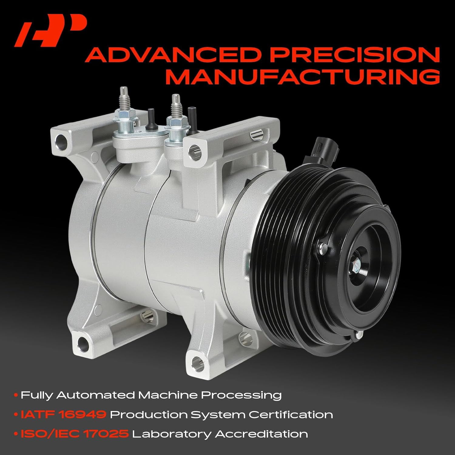 A-Premium AC Compressor with Clutch Compatible with Jeep Grand Cherokee 2011-2016 & Dodge Charger 2011-2013, Durango 2011-2015, Challenger 2011-2014 & Chrysler 300 2011-2013, 3.0L 3.6