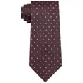thumbnail image 2 of Michael Kors Men’s Classic Pip Neat Tie: OS/Burgundy, 2 of 2
