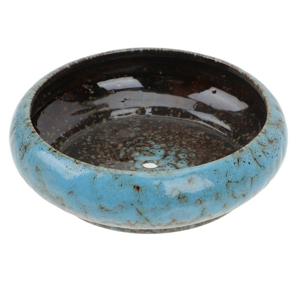 FUTUREORYY Planter Flower Pots Ceramic Blue 1Set For Holiday present