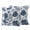 Navy, variant on 2 Pack Outdoor Waterproof Throw Pillow Covers,Blue Flower Tropical Palm Leaves Decorative Square Patio Pillowcases for Chair Couch Sofa 16x16in