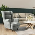 thumbnail image 1 of vidaXL Armchair Light Grey Velvet, 1 of 4
