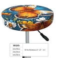 thumbnail image 4 of Lsque Spring Butterfly Flowers Pattern Round Bar chair cushion covers Velvet Fabric Premium Comfort Protects from Scratches and Stains for 14-17 Inch Chair-13 inch, 4 of 7