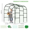 thumbnail image 2 of MOPHOTO Tall Garden Trellis Cucumber Trellis for Climbing Plants,88in Tall Metal Plant Support Trellis for Climbing Vine Vegetable/Fruit/Flower Outdoor Yard Lawn Garden Tunnel Trellis, 2 of 10