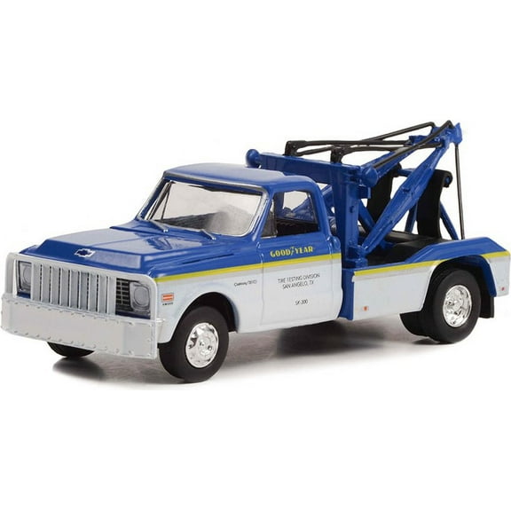 Goodyear Tire Testing Division 1972 Chevrolet C-30 Dually Wrecker in 1:64 scale by Greenlight