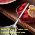 thumbnail image 3 of Watermelon Slicer Fork Stainless Steel Cutter - Kids Fascinated Melon Cuber Cutting Tool - Carving and Cutting Utility Knife for Home Fruit Party - Co, 3 of 4