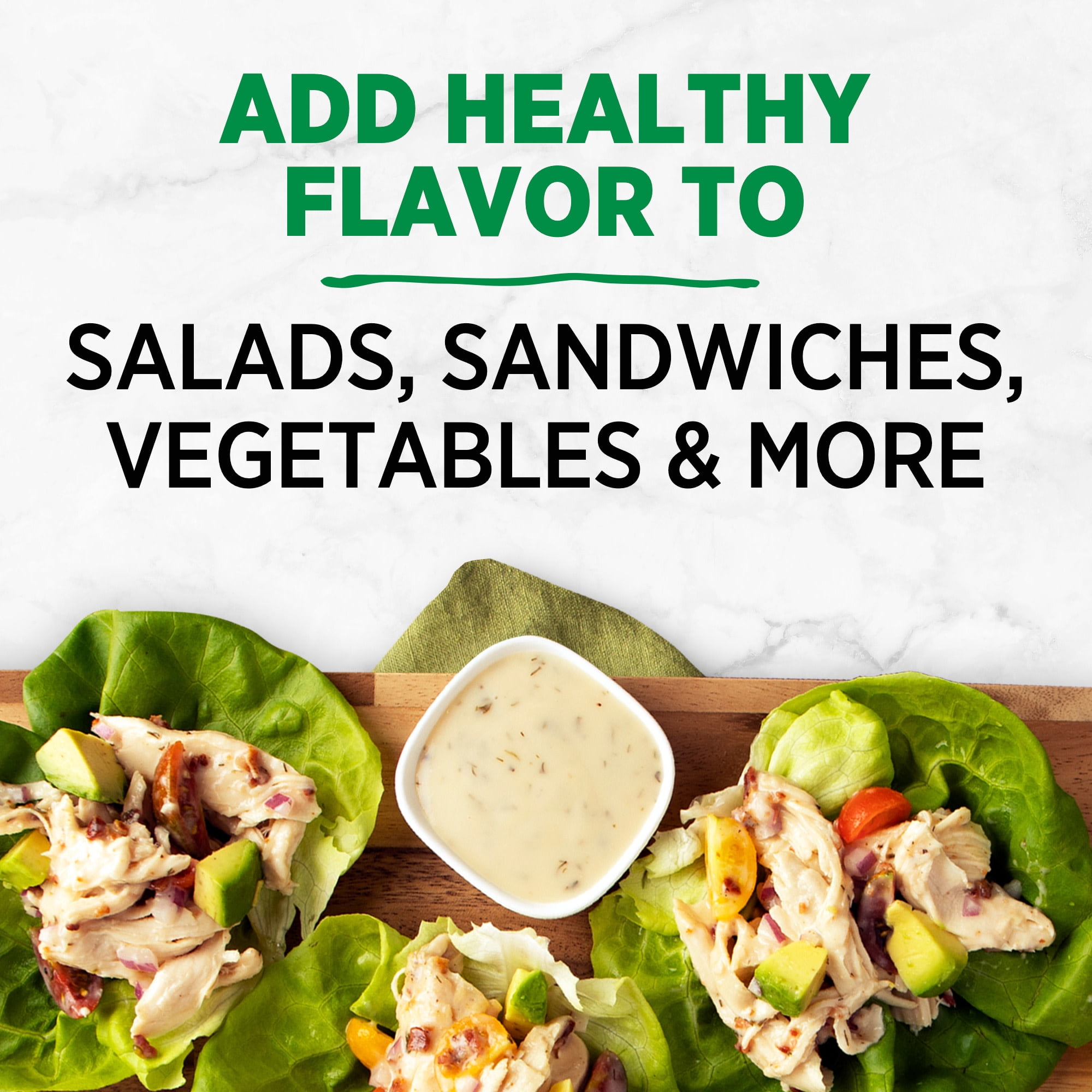 Healthy Choice Plant Powered, Garden Ranch Salad Dressing, 12 fl oz