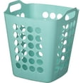 thumbnail image 7 of BLUEHOME-US Flexible Plastic Laundry Basket - Square Storage Hamper with Side Handles for Easy Carrying - Versatile Organizer for Laundry, and Household Storage, 28 Litter White, 7 of 7