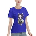 thumbnail image 2 of Women's Basic Short Sleeve T-Shirt Demon Slayer Butterfly Ninja, 2 of 6