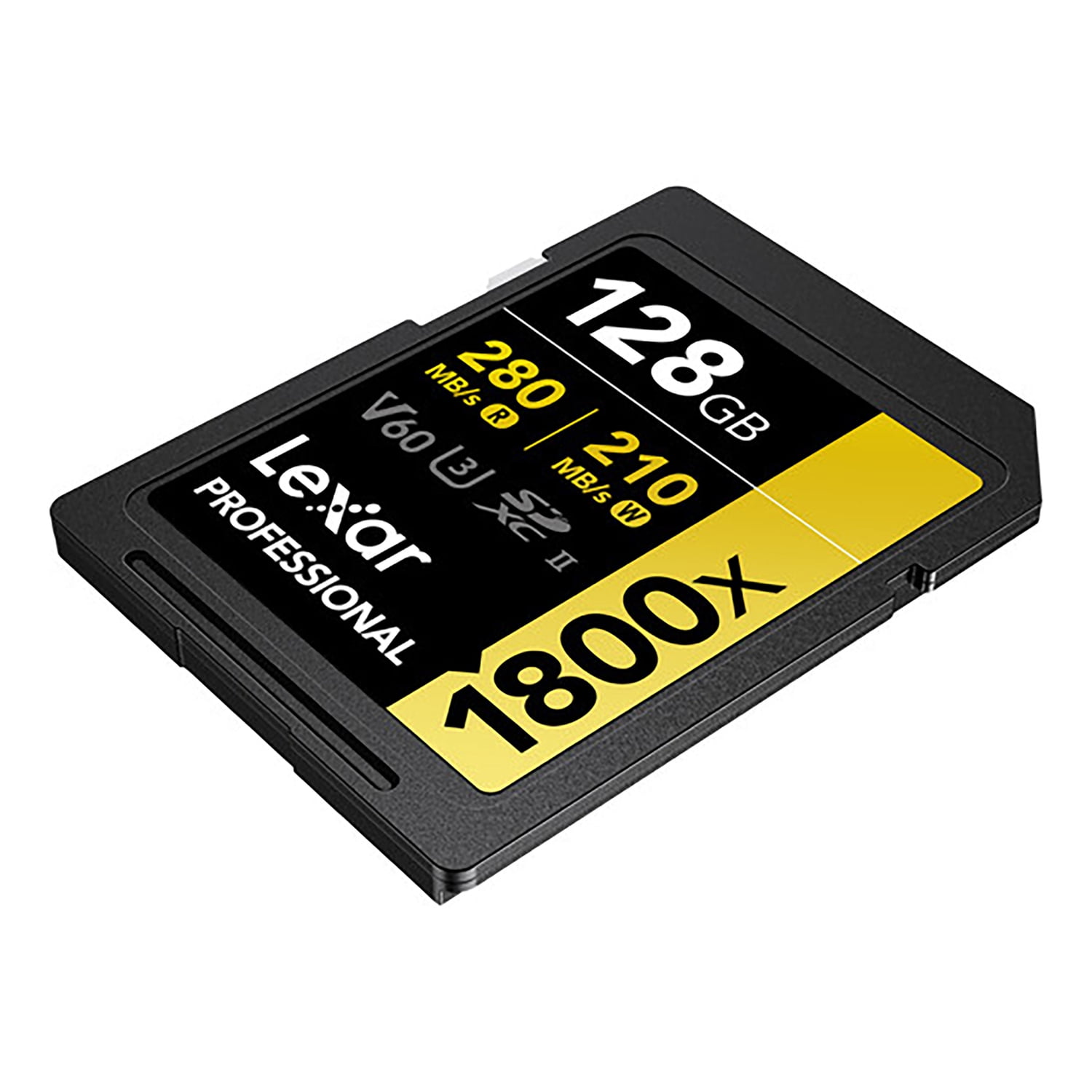 Lexar Professional GOLD Series 1800x SDXC UHS-II Memory Card, 128 GB