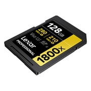 Lexar Professional GOLD Series 1800x SDXC UHS-II Memory Card , 128 GB
