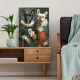 thumbnail image 5 of French Bulldog Playing Poker Canvas Print, Funny Pet Modern Home Bedroom Living Room Cafe Wall Decor Art, 5 of 8