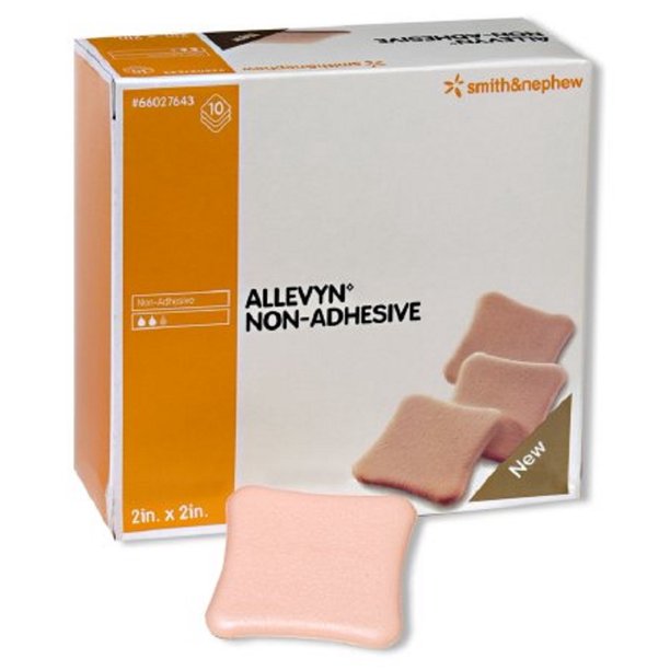 Allevyn Foam Dressing Allevyn 2 X 2 Inch Square NonAdhesive without